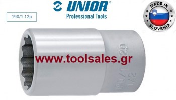 Καρυδάκι 1/2-30mm πολύγωνο UNIOR 190 12P